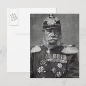 De Kaiser Wilhelm, uit 'vrijetijdsuren', 1888 Briefkaart (Voorkant / Achterkant)
