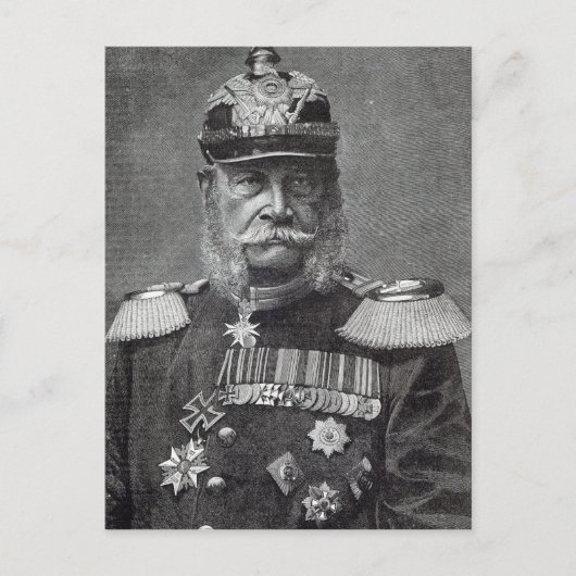 De Kaiser Wilhelm, uit 'vrijetijdsuren', 1888 Briefkaart (Voorkant)