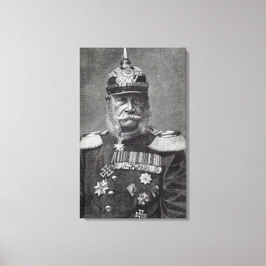 De Kaiser Wilhelm, uit 'vrijetijdsuren', 1888 Canvas Afdruk (Voorkant)