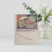 De kaken van de hel slikken van de rode draak briefkaart (Staand voorkant)