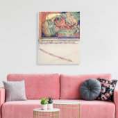 De kaken van de hel slikken van de rode draak canvas afdruk (Insitu (Woonkamer))