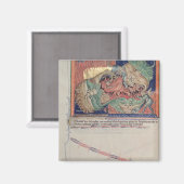 De kaken van de hel slikken van de rode draak magneet (Voorkant / Achterkant)