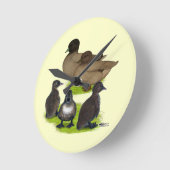 De Kaki Familie van de Eend van de vraag Ronde Klok (Hoek)