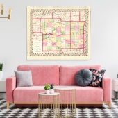 De Kalb, Ogle, Lee counties Canvas Afdruk (Insitu (Woonkamer))
