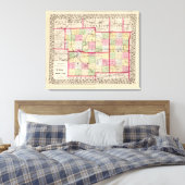 De Kalb, Ogle, Lee counties Canvas Afdruk (Insitu (Slaapkamer))