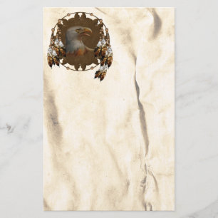 De kale Inheemse Amerikaanse Kantoorbehoeften van Briefpapier