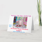 De kale Kaart van de Verjaardag van de Rat van het (Achterkant)