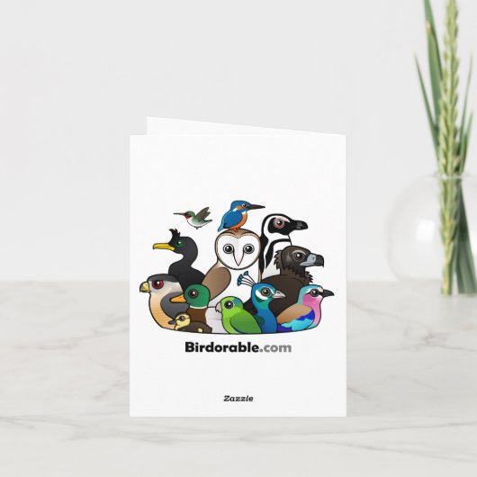 De kale Kerstman van Eagle Feestdagen Kaart (Achterkant)