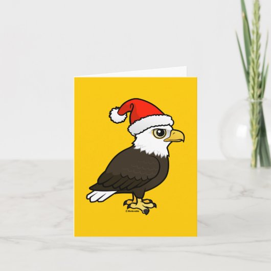 De kale Kerstman van Eagle Feestdagen Kaart (Voorkant)