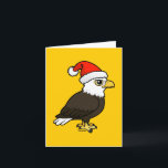 De kale Kerstman van Eagle Feestdagen Kaart<br><div class="desc">Onze leuke Birdorable Kaal Eagle is klaar voor het vakantie! Eagle draagt een pet van de Kerstman in dit originele ontwerp van de roofvogelventilator. U kunt deze gift aanpassen! Beweeg de gesierde adelaar rond, verander de achtergrondkleur of de stijl, voegt uw eigen tekst of afbeeldingen toe -- maak het uw!...</div>