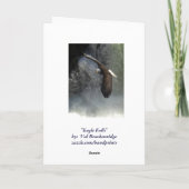 De kale Wenskaarten van Eagle Bedankkaart (Achterkant)