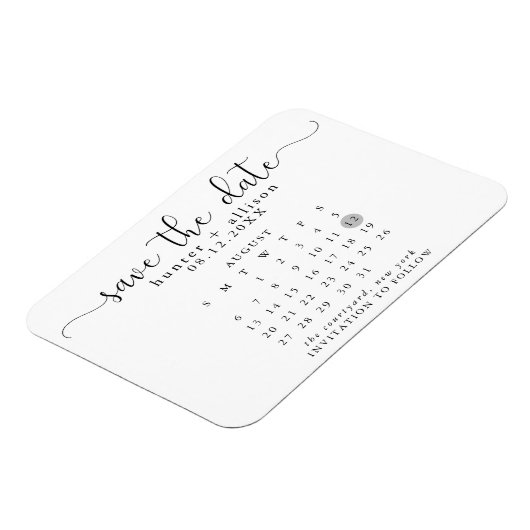 De kalender bewaart de Magnet van de Datum Magneet (Linkerzijde)
