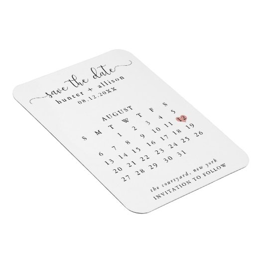 De kalender bewaart de Magnet van de Datum Magneet (Rechterzijde)