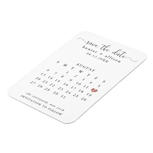 De kalender bewaart de Magnet van de Datum Magneet (Linkerzijde)