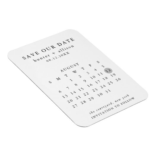 De kalender bewaart de Magnet van de Datum Magneet (Rechterzijde)