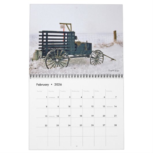 De kalender van 2018 (Feb 2026)