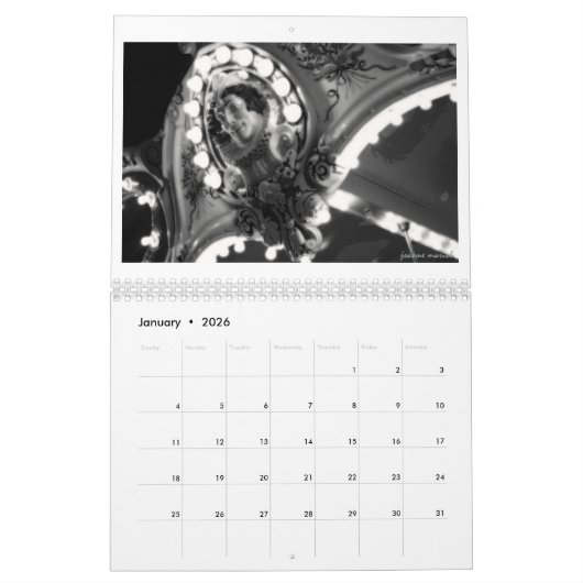 De kalender van Carrousel 2026 (Jan 2026)