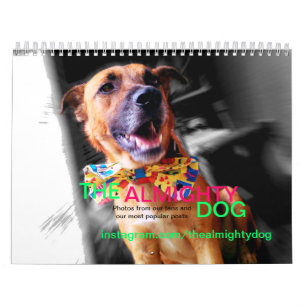 De kalender van de grootse hond.