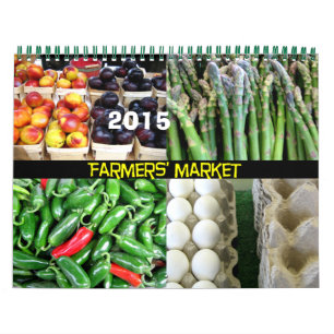 De kalender van de Markt 2015 van landbouwers
