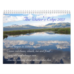 De kalender van de rand van het water