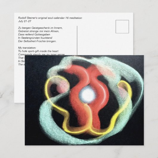 De kalender van de ziel 16 Briefkaart (Voorkant / Achterkant)