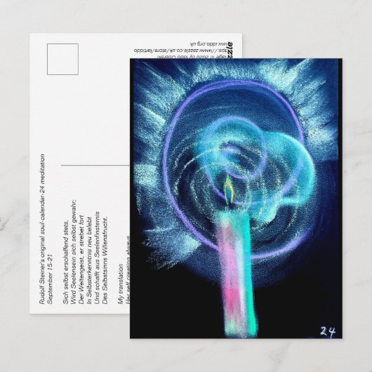 De kalender van de ziel 24 Briefkaart (Voorkant / Achterkant)