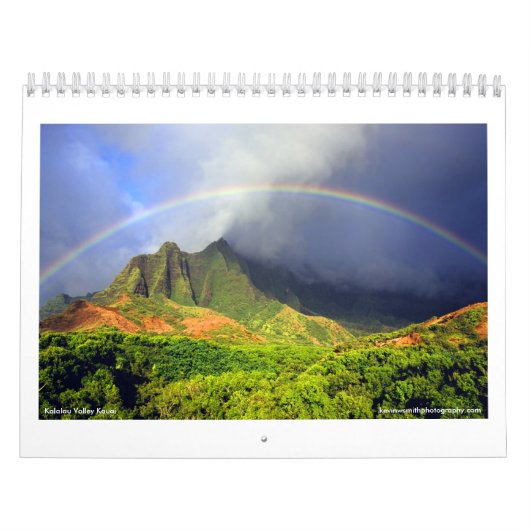 De Kalender van Hawaï van de Vallei van Kalalau (Hoes)