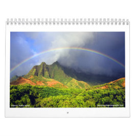 De Kalender van Hawaï van de Vallei van Kalalau
