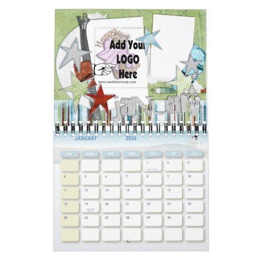 De Kalender van het bedrijf voegt uw Logo op elke (Jan 2026)