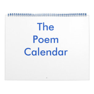 De kalender van het Gedicht
