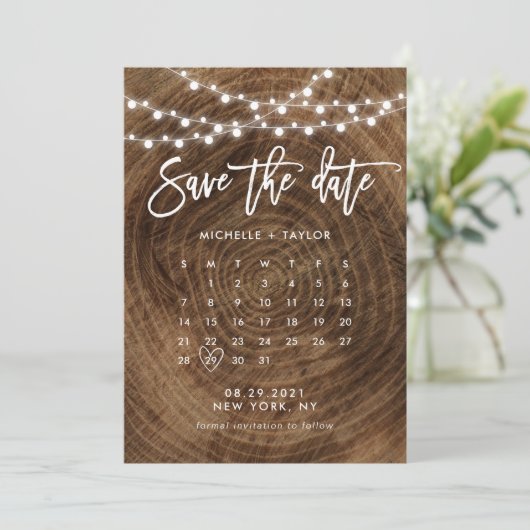 De Kalender van het hout bewaart de Kaart van de D (Staand voorkant)