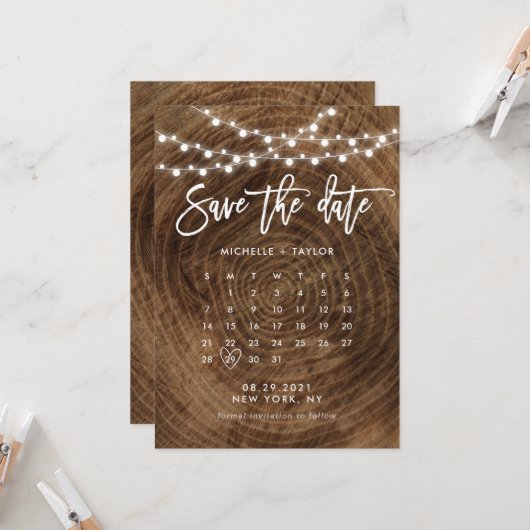 De Kalender van het hout bewaart de Kaart van de D (Voorkant / Achterkant in situ)