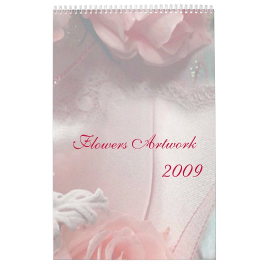De Kalender van het Kunstwerk van de bloemen 2009 (Hoes)