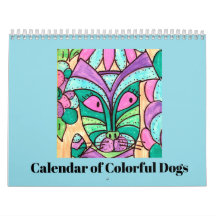 De Kalender van Kleurrijke Honden