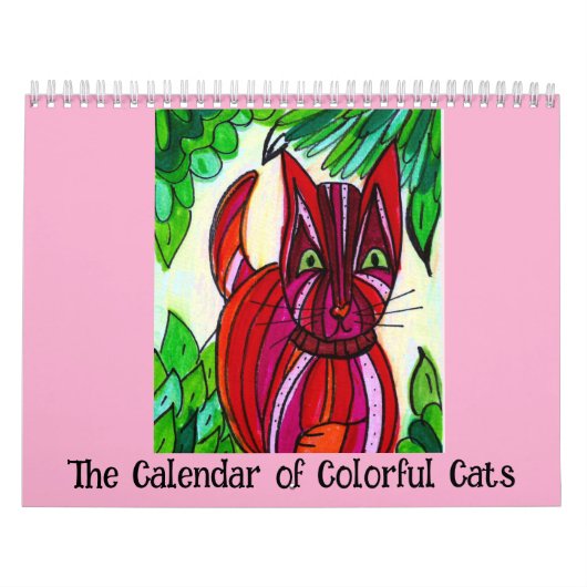 De Kalender van Kleurrijke Katten (Hoes)