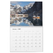 De Kalender van Noorwegen van Lofoten (Jan 2027)