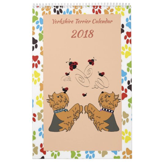 De Kalender van Yorkshire Terrier (Hoes)