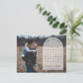 De kalenderfoto van de partij sparen de Uitnodigin Briefkaart (Staand voorkant)