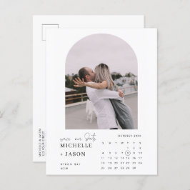 De kalenderfoto van de partij sparen de Uitnodigin Briefkaart