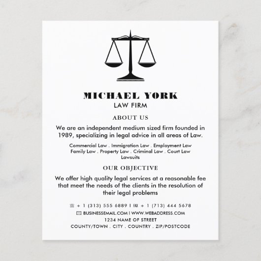 De kalenders van de rechterlijke macht, de juridis flyer (Voorkant)