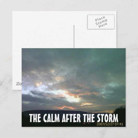 DE KALK NA HET STORM BRIEFKAART (Voorkant / Achterkant)
