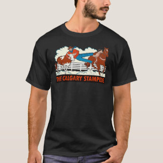 De kalkhoudende Stampede Vintage Travel Decal T-shirt