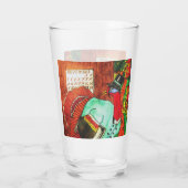 DE KALKOEN IS OONTKOMEN! Thanksgiving Glas (Achterkant)