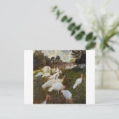 De kalkoenen van Claude Monet Briefkaart (Staand voorkant)