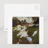 De kalkoenen van Claude Monet Briefkaart (Voorkant / Achterkant)