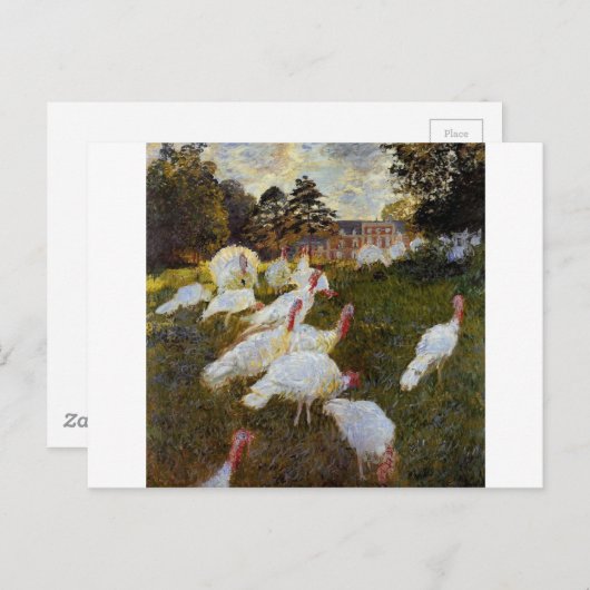 De kalkoenen van Claude Monet Briefkaart (Voorkant / Achterkant)