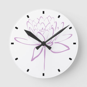 De Kalligrafie van de Bloem van Lotus Ronde Klok