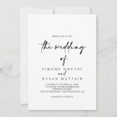 De kalligrafie van de moderne legante bruiloft  kaart (Voorkant)