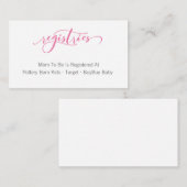 De kalligrafische Kaart van de Bijlage van de (Voorkant / Achterkant)