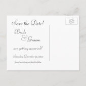 De  Kalm bruiloft bewaart de Datum! Aankondigingskaart (Achterkant)